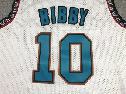 Men's Memphis Grizzlies Mike Bibby #10 White Classics Swingman Jersey1