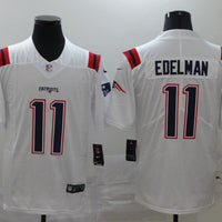 Men's New England Patriots Julian Edelman #11 White Game Player Jersey1