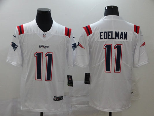 Men's New England Patriots Julian Edelman #11 White Game Player Jersey1
