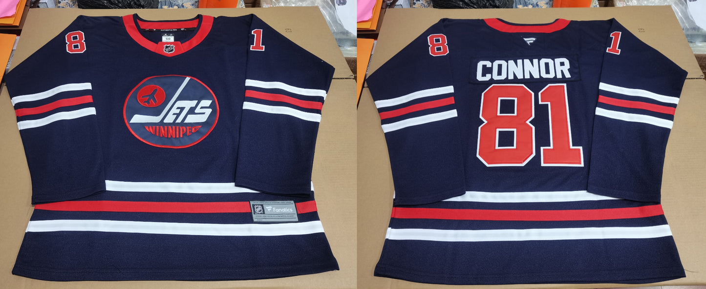 Men's Winnipeg Jets Kyle Connor #81 Blue Game Jersey1
