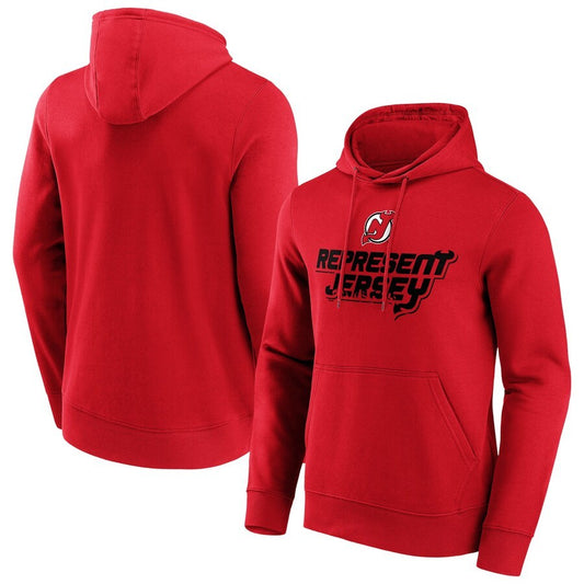 Men's New Jersey Devils Red Fanatics Branded Hometown Graphic Hoodie