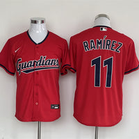 Men's Cleveland Guardians Jose Ramirez Nike Red Replica Player Jersey1