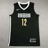 Men's Memphis Grizzlies Ja Morant #12 Black 2023/24 Swingman Jersey1 - City Edition