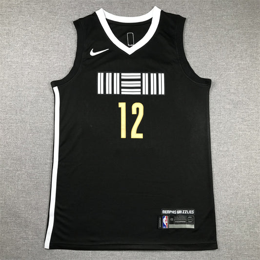 Men's Memphis Grizzlies Ja Morant #12 Black 2023/24 Swingman Jersey1 - City Edition