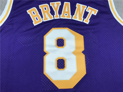 Men's Los Angeles Lakers Kobe Bryant 1996-97 Purple Hardwood Classics Authentic Jersey1