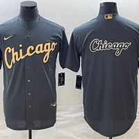 Men's Chicago White Sox Dark Gray Replica Game Jersey1