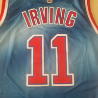 Men's Brooklyn Nets Kyrie Irving #11 Blue Swingman Player Jersey1