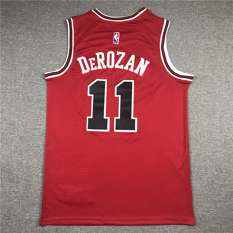 Men's Chicago Bulls DeMar DeRozan #11 Red Fast Break Replica Player Jersey1