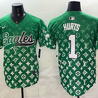 Men's Philadelphia Eagles Jalen Hurts #1 Green Player Jersey