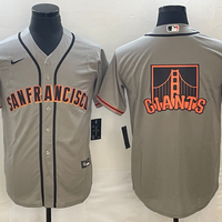 Men's San Francisco Giants Gray Replica Player Jersey1