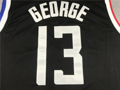 Men's LA Clippers Paul George #13 NBA Dark Blue Classics Jersey1 - City Edition