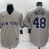 Men's New York Yankees Anthony Rizzo #48 Gray Replica Baseball Jersey1