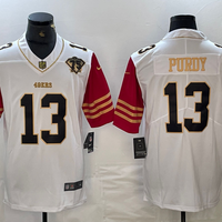 Men's San Francisco 49ers Brock Purdy #13 White Player Game Jersey1