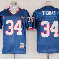 Thurman Thomas Buffalo Bills Mitchell Ness Blue Legacy Replica Player Jersey - JerseysFreak