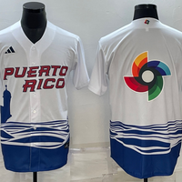 Men's 2023 World Baseball Classic Puerto Rico White Jersey1