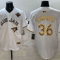 Men's Toronto Blue Jays Davis Schneider #36 White Limited Player Jersey