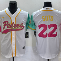 Men's San Diego Padres Juan Soto #22 White City Connect Replica Player Jersey1 Joint Edition