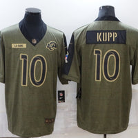 Men's Los Angeles Rams Cooper Kupp #10 Brown Game Jersey1