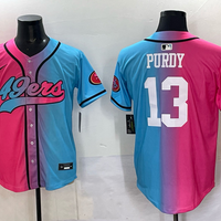 Men's San Francisco 49ers Brock Purdy #13 Pink/Blue Game Jersey