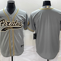 Men's Pittsburgh Pirates Gray Blank Replica Jersey1 Joint Edition