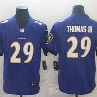 Men's Baltimore Ravens Earl Thomas III #29 Purple Game Jersey1