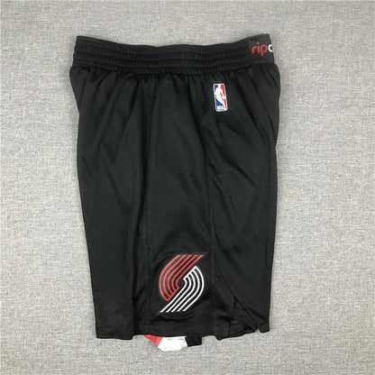 Men's Portland Trail Blazers Black Pocket Shorts1