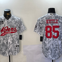 Men's San Francisco 49ers George Kittle #85 Arctic Camo Salute to Service Limited Jersey1