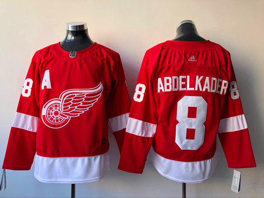 Men's Detroit Red Wings Justin Abdelkader #8 Red Home Breakaway Player Jersey1