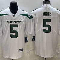 Men's New York Jets Mike White #5 White Game Jersey1