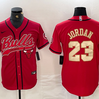 Men's Chicago Bulls Michael Jordan #23 Red Limited Player Jersey