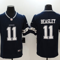 Men's Dallas Cowboys Cole Beasley #11 Navy Game Player Jersey1
