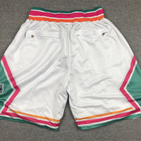Men's San Antonio Spurs White City Edition Basketball Shorts1