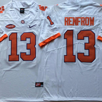 Men's Clemson Tigers Hunter Renfrow #13 White Game Jersey