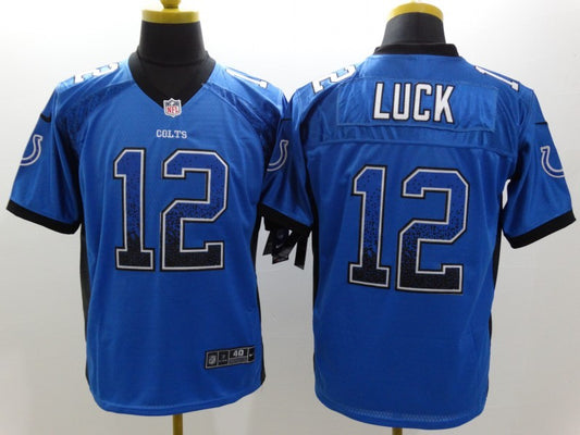 Men's Indianapolis Colts Andrew Luck #12 Blue Game Player Jersey1