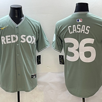 Men's Boston Red Sox Triston Casas #36 Gray 2025 City Connect Limited Player Jersey