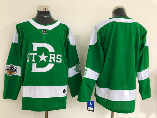 Men's Dallas Stars Green Blank Player Jersey1