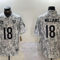Men's Chicago Bears Caleb Williams #18 Arctic Camo 2024 Salute to Service Limited Jersey1