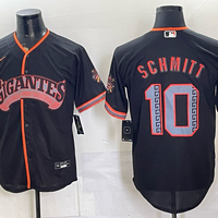 Men's San Francisco Giants Casey Schmitt #10 Black Alternate Stadium Jersey