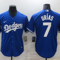 Men's Los Angeles Dodgers Julio Urias #7 Blue Replica Baseball Jersey1