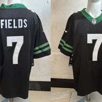 Men's New York Jets Justin Fields #7 Legacy Black Game Jersey