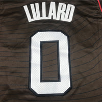 Men's Portland Trail Blazers Damian Lillard Brown Swingman Jersey1 City Edition