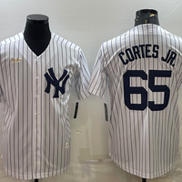 Men's New York Yankees Nestor Cortes Jr. #65 White Home Cooperstown Collection Player Jersey1