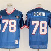 Men's Buffalo Bills Bruce Smith Mitchell & Ness Blue Legacy Replica Player Jersey1