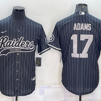 Men's Las Vegas Raiders Davante Adams #17 Black Game Player Jersey1 Joint Edition