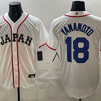 Men's Japan Baseball Yoshinobu Yamamoto #18 White 2026 World Baseball Classic Stadium Jersey