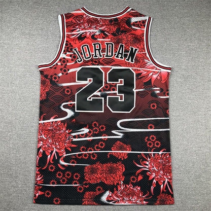 Men's Chicago Bulls Michael Jordan #23 Year of Rabbit Edition Hardwood Classics Swingman Jersey1