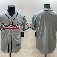 Men's Arizona Cardinals Gray Blank Jersey1