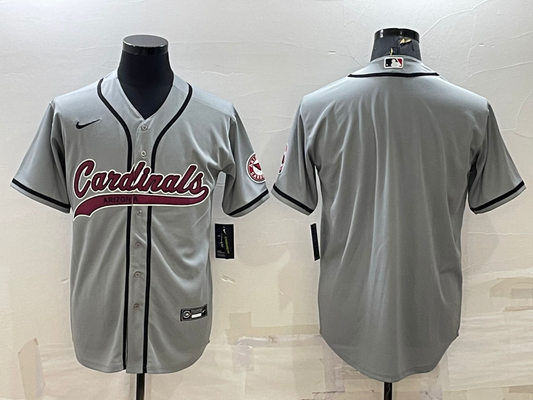 Men's Arizona Cardinals Gray Blank Jersey1