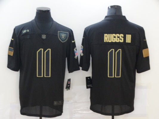 Men's Las Vegas Raiders Henry Ruggs III #11 Black Player Game Jersey1