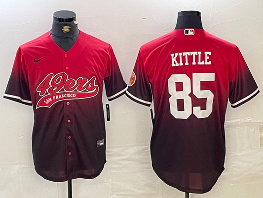 Men's San Francisco 49ers George Kittle #85 Scarlet Player Jersey1